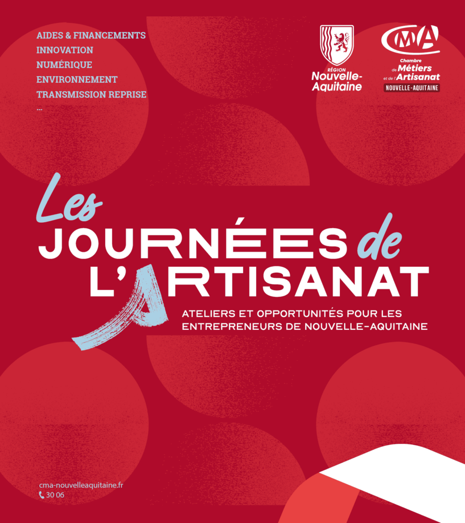 Visuel des Journées de l'Artisanat - CMA Nouvelle-Aquitaine